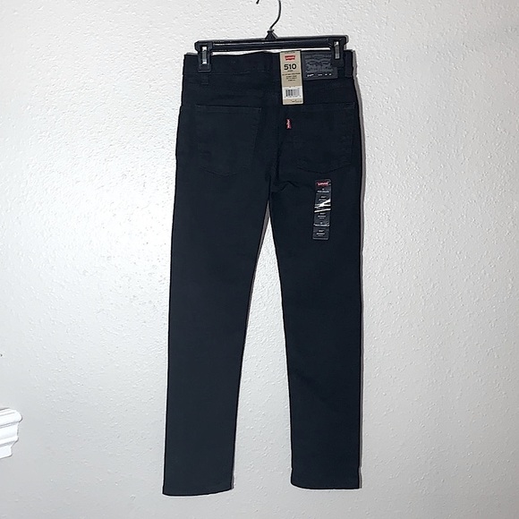 Levi’s 510 Jean’s black Sz 26x26 women’s mid-rise ankle crop skinny jeans NWT - Picture 6 of 16